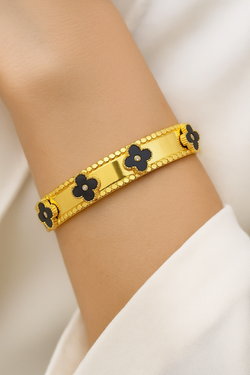 Elegant Anti-Tarnish Gold-Plated Bracelet for Women | Skin-Friendly | Long-Lasting Shine | Lightweight