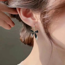 Elegantgold Plated Korean Earrings With American Diamonds
