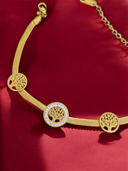 Elegant Anti-Tarnish Bracelet with Sparkling American Diamonds