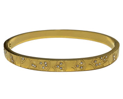 Elegant Gold-Look Anti-Tarnish Bracelet with Sparkling American Diamonds | Long-Lasting Shine | Skin-Friendly | Party & Daily Wear