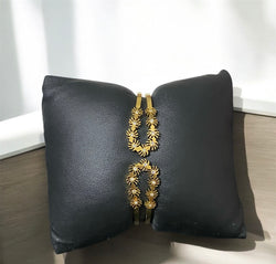 Anti-Tarnish Designer Openable Bracelet with American Diamonds | Premium Gold-Look Finish | Skin-Friendly | Stylish