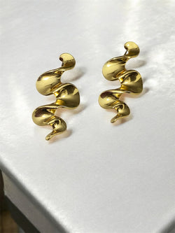 Gold-Plated Anti-Tarnish Long Designer Party Wear Earrings for Women & Girls